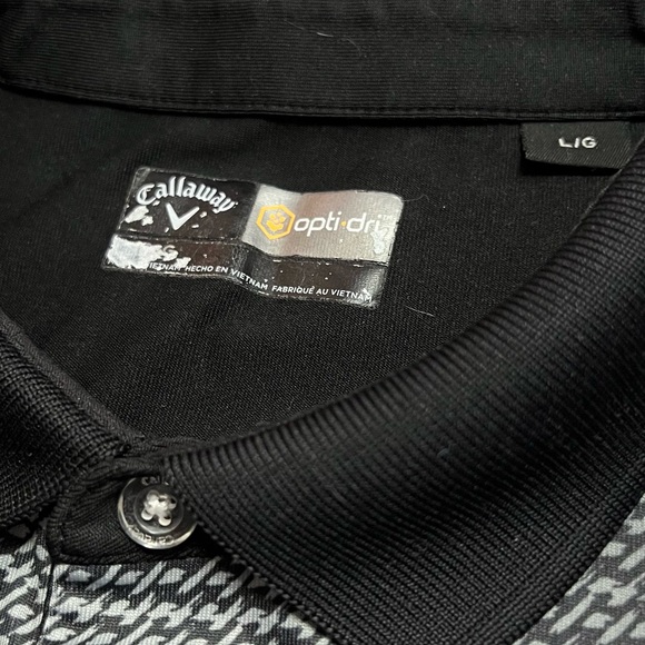 Callaway Black with Grey Detail Golf Polo - Picture 2 of 8